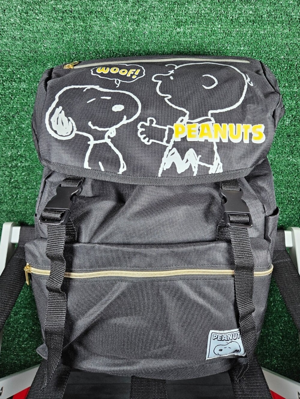 Peanuts - Charlie Brown × Snoopy Large Backpack / 50cm×48cm / Color - Black